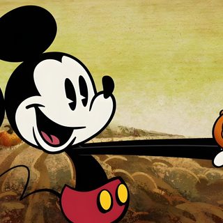 a mickey mouse holding onto a pumpkin Disney Halloween Pc Mickey Fall, Disney Fall Desktop, Disney Halloween Laptop, Disney Halloween Desktop, peru