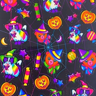 Retro Halloween Pattern Collection, Lisa Frank Aesthetic Art, Goth Lisa Frank, Lisa Frank Halloween Wallpaper, Lisa Frank Computer Wallpaper, Lisa Frank Aesthetic, Lisa Frank Halloween, Lisa Frank Witch, Halloween Lisa Frank Lisa Frank Halloween Retro Halloween Pattern Collection, Lisa Frank Aesthetic Art, Goth Lisa Frank, dark slate gray
