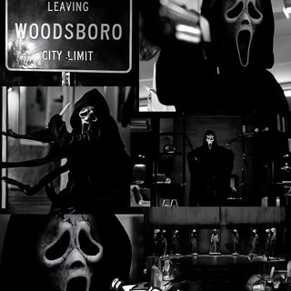 black and white collage with various images Scream Edgy Aesthetic Halloween Backgrounds Horror, Scary Aesthetic For Iphone, Iphone Scary, black
