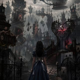 Alice In Wonderland Caterpiller, Fantasy Alice In Wonderland, Alice Madness Pfp, Alice In Wonderland Ideas, Gothic Backgrounds, Goth Art Inspiration, Gothic Fiction Aesthetic, Alice Madness Returns Wallpapers, Dark Wonderland Aesthetic Halloween Alice Custom Alice In Wonderland Caterpiller, Fantasy Alice In Wonderland, Alice Madness Pfp, dark slate gray