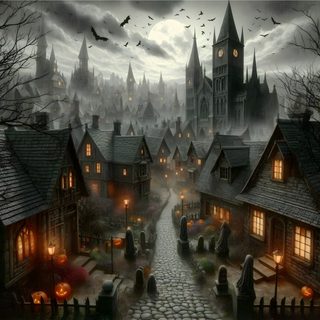 Witch Village, Spooky Town Background, Halloween Old Town Background, Spooky Villages, Haunted Village Background, Spooky Town Landscape, Haunted Village, Haunted Village Art, Halloween Town City Halloween Village For Pc Witch Village, Spooky Town Background, Halloween Old Town Background, dark olive green
