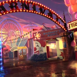 the carnival city is lit up at night Halloween Carnival Carnival Background Gif, The Freaks Circus Background, Carnival Fair Background, dark olive green