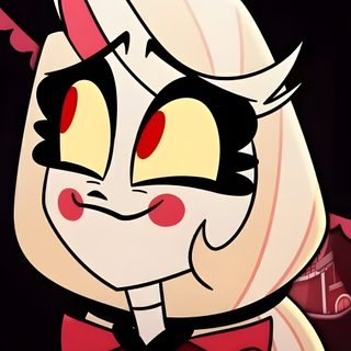 an animated cat with red eyes and black hair wearing a top hat, bow tie and tuxedo Happy Halloween Charlie Charlie Morningstar Screenshots, Charlie Morningstar Drawing Easy, Angry Charlie Hazbin Hotel, saddle brown