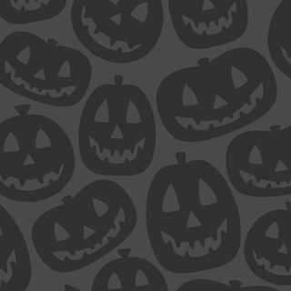 a lot of jack o lantern pumpkins that are black and gray with faces on them Halloween Pumpkin Pattern dark slate gray