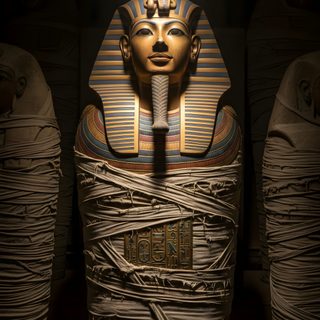 an egyptian statue is wrapped in paper Halloween Mummies Mummy Statue, Ancient Egyptian Gods, Giza Egypt, Egypt Tattoo, Egyptian Halloween, black