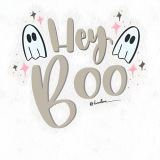 the words hey boo are written in black and white with two ghost faces on it Cute Halloween Hey Boo Hobbies To Try, Halloween, Diy Halloween Decorations, Lock Screen, white smoke