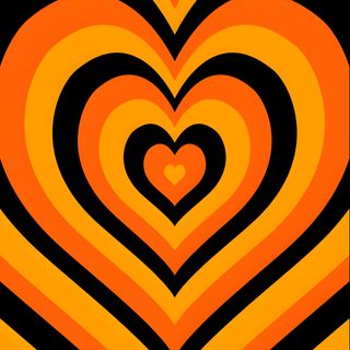 an orange and black heart shaped background Halloween Candy Corn Couples Halloween, Autumn Phone, October, Halloween Iphone Backgrounds, orange red