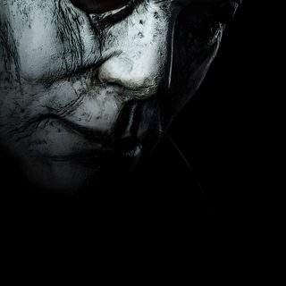 an image of a scary looking man with white paint on his face and hands, in front of a black background Halloween The Movie Halloween 2007, Halloween 2018 Film Poster, Halloween 2018 Michael Myers, black