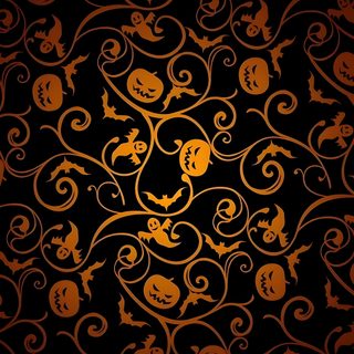an orange and black wallpaper with swirly designs Halloween Swirls Party Fall-themed Room Decor Inspiration, Halloween Pattern, Halloween Phone Background Ideas, black