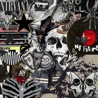 a bunch of stickers that are all over the place in front of a cell phone Lockscreen Grunge Edgy Aesthetic Halloween Goth Grunge, Grunge Summer, Good Phone, dark slate gray