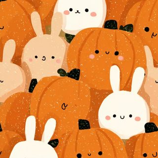 a bunch of pumpkins with rabbits on them Halloween Easter Ideas Thanksgiving, Halloween Bunny, Halloween Rabbit, Asian, Kawaii Fall, chocolate