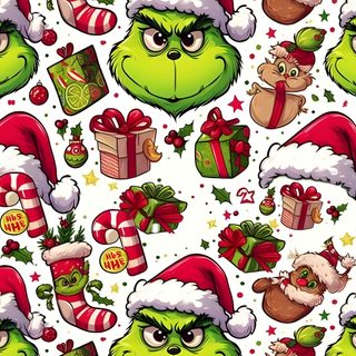 the grin face is surrounded by christmas decorations and presents on white paper with green eyes Halloween Grinch The Grinch Collage, Grinch Backgrounds, Cute Grinch, Grinch, The Grinch, dark khaki
