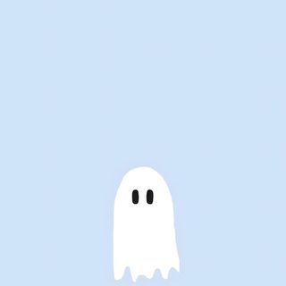 a white ghost with the words boo on it's face in black lettering against a pale blue background Cute Light Blue Halloween Halloween - Ghost Mood - Aqua, Aesthetic Cute Halloween Blue, Pastel Blue Halloween, lavender