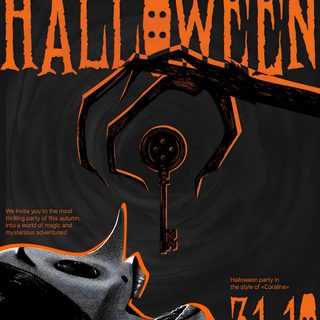 a poster for halloween with an image of a skeleton holding a key to the door Halloween Poster Poster Halloween, Crazy Halloween Costumes, Halloween Party Poster, Halloween Pin Up, black