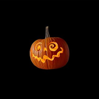 a carved pumpkin with an evil face on it's side, lit up in the dark Halloween Icons Halloween Icons Aesthetic, Halloween Icon Transparent Background, Pumpkin Pfp Aesthetic, black