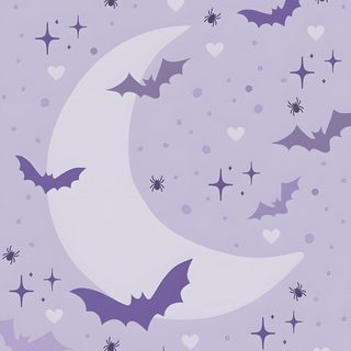 bats flying in the night sky with stars and hearts all around them, as if for halloween Halloween Purple Bat Bat And Moon Design, Cute Halloween Phone, Halloween Party Invitation Ideas, thistle