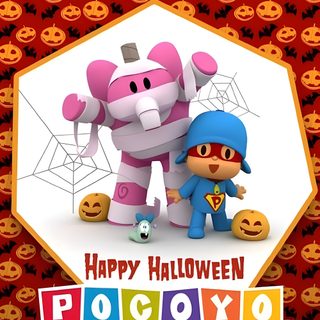 two cartoon characters standing next to each other Pocoyo Halloween Pocoyo Halloween Png, Spider Pocoyo, Pocoyo Halloween, Pocoyo Fall, rosy brown