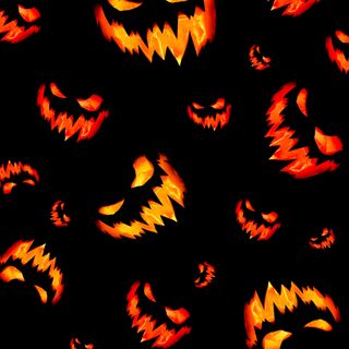 an image of halloween pumpkin faces on black background Halloween Orange And Black Halloween Cute, Spooky Halloween Pictures, Holiday, Halloween,