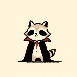 a panda bear wearing a red tie sitting on the ground Halloween Raccoon Caritas Kawaii, Raccoon Art, Racoon, Mini Drawings, Cute Doodle Art, papaya whip