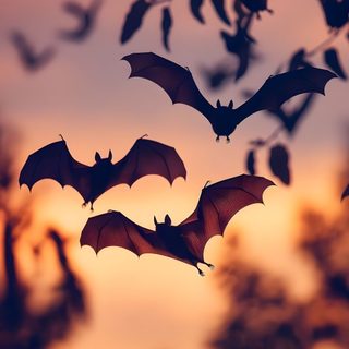 bats flying in the air at sunset Bats Halloween Leinwand Malerei Ideen, Witchy, Autumn Magic, Halloween Iphone, Dessins Sympas, sienna