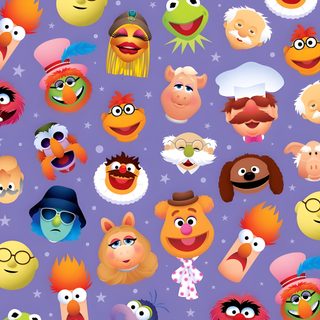an image of many different faces on a purple background Muppets Halloween Colorful Muppet, Kids Room Decor Ideas, Muppet Themed Party Inspiration, light slate gray