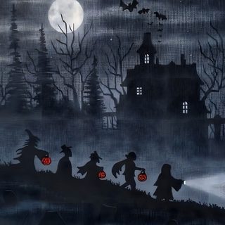 Trick or Treat Halloween Scenes, Halloween Landscape Drawing, Halloween Scene Drawing, Spooky Scenes, All Hallows Eve Art, All Hallows Eve Pictures, Classic Halloween Pictures, Old Halloween Art, Spooky Scene Drawing Halloween Trick Or Treat Halloween Scenes, Halloween Landscape Drawing, Halloween Scene Drawing, dark slate gray