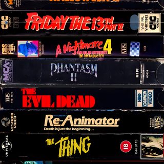a stack of vhs movies sitting on top of each other Vhs Halloween Halloween Iphone Backgrounds, Evil Dead, Halloween Backgrounds, Horror Movie Icons, black