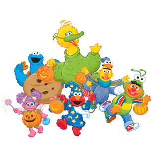 the sesame street gang cartoon characters Sesame Street Halloween Sesame Street Characters Halloween, Halloween Party Ideas For Kids, Sesame Street Characters Trick Or Treating, white