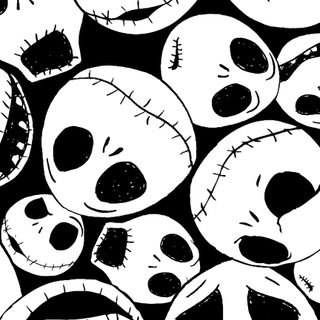 black and white skulls with faces drawn on them, as if they were in the style of jack skelling Halloween Jack Jack Nightmare Before Christmas, Nightmare Before Christmas, Halloween Iphone Backgrounds, white
