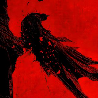 a black bird sitting on top of a red wall Batman Halloween Iphone Dc Comics, Images Batman, Batman Comic, Image Spiderman, Batman Poster, firebrick