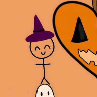 a child dressed as a ghost holding a pumpkin Best Friend Halloween Halloween, Matching Halloween Backgrounds For Best Friends, sandy brown