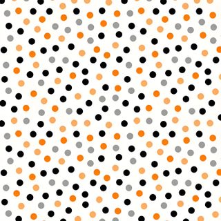 an orange and gray polka dot pattern on white paper with black dots in the center Halloween Polka Dot Halloween Polka Dot Design, Halloween Polka Dot, Sunflower Polka Dot, white smoke