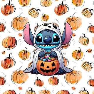 an image of a cartoon character surrounded by pumpkins Stitch Halloween Costume Stitch Backgrounds, Cute Halloween Stitch Backgrounds, Stitch Fall Iphone, linen