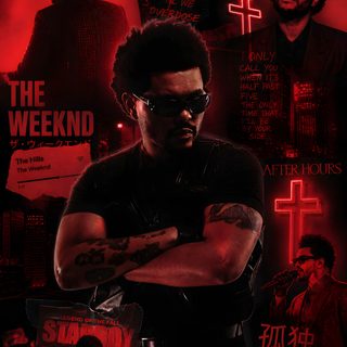a man with his arms crossed standing in front of a red background and cross on the wall The Weeknd Halloween The Weeknd Abel, Legends Of The Fall, The Weeknd Poster, Dark Phone, 14th Birthday, black