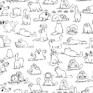an image of cats and dogs in black ink on white paper, with the words'cat Simons Cat Halloween Hd Simon's Cat, Simon's Cat Drawing Easy, How To Draw Simon's Cat, white