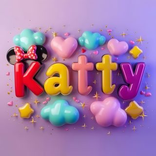 the word kathy spelled out with balloons and stars in front of a purple background that says, Katy Name Name Backgrounds For Halloween dark gray