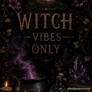 the witch vibes only poster with candles and books Witchy Halloween Iphone black