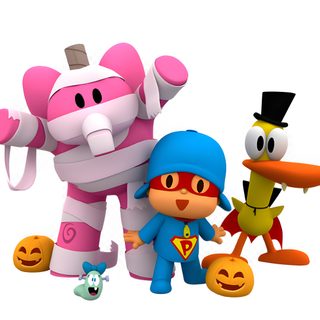 several cartoon characters standing next to each other Pocoyo Halloween Pocoyo Halloween Png, Pocoyo Halloween, Pocoyo Cartoon Png, Pocoyo Fall, white smoke