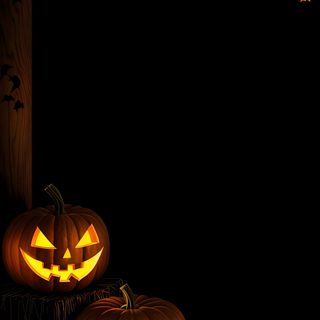 halloween pumpkins lit up in the dark with jack - o'- lantern lights Halloween Templates Thanksgiving Background, Black Halloween Makeup, Happy Halloween Pictures,