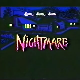 the title for nightmare, an old computer game Vhs Halloween 80s Aesthetic Horror, Scary 80s Aesthetic, Retro Horror Aesthetic, Horror Vhs Aesthetic, black