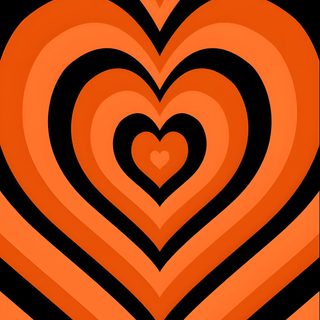 an orange and black background with hearts in the shape of a heart on top of each other Cute Halloween Heart Couples Halloween, Autumn Phone, October, Halloween Iphone Backgrounds, orange red