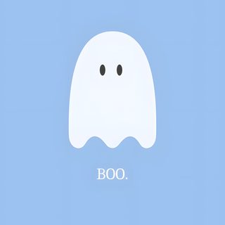 a ghost with the word boo on it's face in front of a blue background Light Blue Halloween Spooky Fall Iphone, Light Blue Halloween, Halloween Blue, Fall Blue,