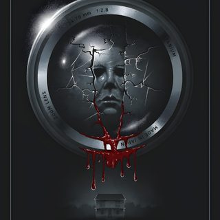 the movie poster for halloween resurrection, which features a woman's face and blood dripping from Halloween Resurrection Halloween Resurrection Poster, Premonition Movie Poster, Halloween Resurrection Movie Poster, black