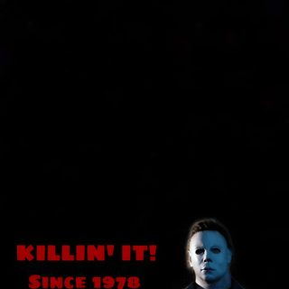 a man standing in front of a black background with the words killn'it since 1970 Halloween Michael Myers Iphone Slashers, Michele Myers, Michael Myers Iphone, Michael Myers Aesthetic, black