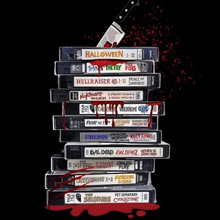 a stack of cassettes with blood dripping down the sides and on top of them Vhs Halloween 90s Horror Aesthetic, 80s Horror Movie, 90s Horror, 80s Horror Iphone, Slashers Aesthetic, black