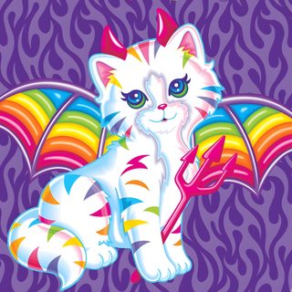 a white cat sitting on top of a purple background Lisa Frank Halloween light slate gray