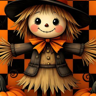 Halloween Scarecrow saddle brown