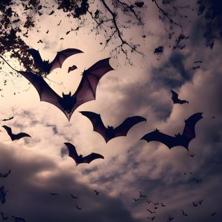 bats are flying in the sky above some trees Halloween Bats Flying Bat Banner, Goth Desktop Hd 1080p, Goth, Gothic Aesthetic, Pc, dark slate gray