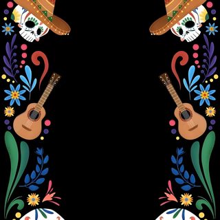 Day Of The Dead Party, Mexican Party Decorations, Mexican Culture Art, Mexican Party, Halloween Drawings, Apple Watch Wallpaper, Pop Art Wallpaper, Crafting Paper, Day Of The Dead Mexican Halloween Day Of The Dead Party, Mexican Party Decorations, Mexican Culture Art, Mexican Party, black