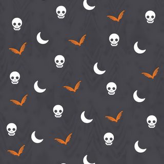 a black background with white skulls and orange bats in the sky, on which there is a Halloween Skull And Bat Holiday, Halloween Treats For Kids, Halloween, Love, Eu Flag, dark slate gray
